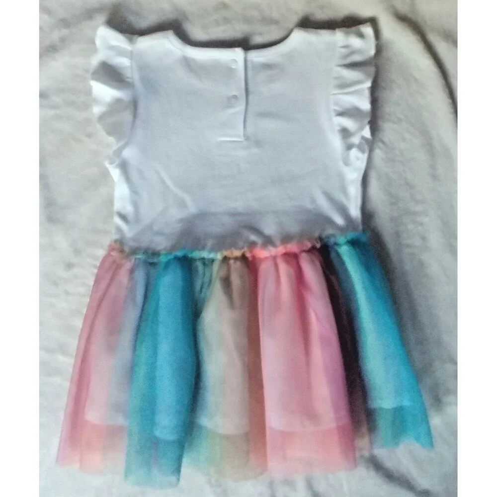 dress New 12 months girls Little Wonders baby sleeveless unicorn tutu